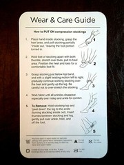 Ames Walker Style 111 Over-the-Calf Cotton Compression Socks 20-30mmHG Size LG