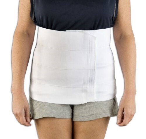 AT Surgical Abdominal Hernia Reduction Binder with 4 Panels 12″ Wide for Women