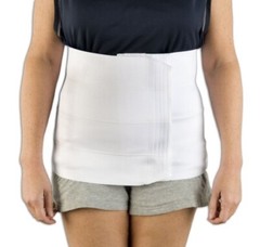 AT Surgical Abdominal Hernia Reduction Binder with 4 Panels 12″ Wide for Women