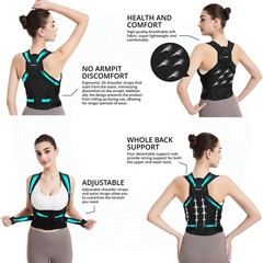 SHAPERKY Posture Corrector for Women Support: Back Brace Medium, Black