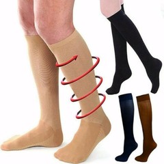 (3 Pairs) Copper Socks 30-40mmHg Graduated Support Mens Womens Compression S-XL
