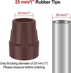 Walking Cane Tips 1″, 6pcs Heavy Duty 1 Inch Crutch Tips -Replacement Rubber …
