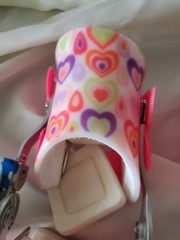 Ultraflex Pediatric LEFT & RIGHT Elbow/Arm Brace Girls Pink Hearts. K9