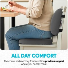 Ergonomic Car Seat Cushions – Dark Grey