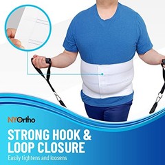Bariatric Abdominal Binder,12-Inch Wide Elastic 90-105 Inch 4 Panel – 12″ High