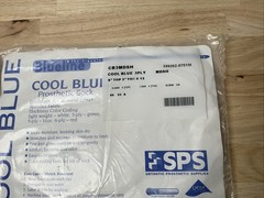 SPS Cool Blue Prosthetic Sock CB3MDSH 3 Ply 6″ top 3″ Toe x 12 – NEW IN PACKAGE