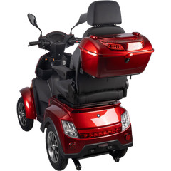HS4W-A1R-N Heavy Duty 4 Wheel Mobility Scooters, Red Color