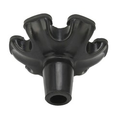 Cane Tips 6 Pillar Design Nonslip Rubber 19mm Crutch Tips with for Walking Stick