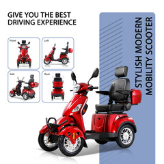 800W 4 Wheel Heavy Duty Mobility Scooter 60V 20Ah Battery Motor for Adult Senior