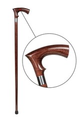 Dr. Watson – Handcrafted Wooden Walking Stick, Walking Cane with Duke Handle