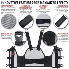 Sternum and Thorax Support Chest Brace Post Open Heart Surgery Sternum Fractu…