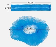 Disposable Hair Net Non-Woven Head Bouffant Hair Cap 21″ 100 pcs