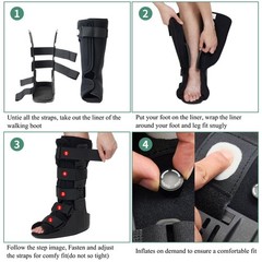 Air Walking Boot, Tall Fracture Boot, Air CAM Walker Fits Left or Right Foot,…