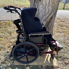 NICE! Quickie Iris Tilt-In-Space Manual Transport Rehab Wheelchair
