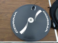 left / right 26″ 650 tubular Corima carbon disc hand cycle rear wheel & hub 1/2″