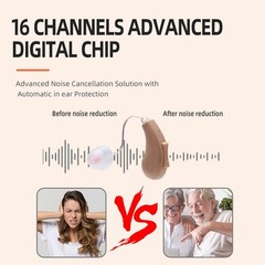 OTC Bluetooth APP Rechargeable Hearing Aids For Seniors RIC With Music Streaming