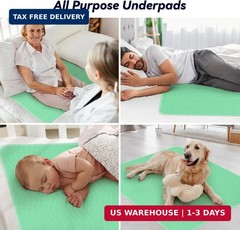 FYGRIP 4 Pack 36″ x 36″ Extra Heavy Absorbency Washable Underpads, Waterproof Qu