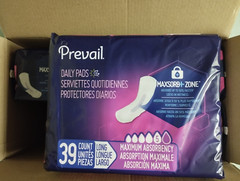 Prevail Daily Women’s Incontinence Bladder Control Pads Liners Regular / Long ✅