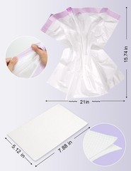 50 Count Bedside Commode Liners with Absorbent Pads – Set with 50 Disposable …