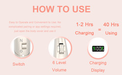 New BTE invisible hearing aid, 6 volume levels, 2 noise reduction modes