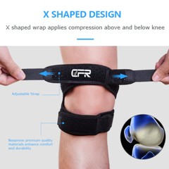 Knee Support Patella Stabilizer Strap Band Tendon Brace Pain Sports Gym Joint HG