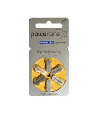 Power One Hearing Aid Batteries P10 Zinc Air Mercury Free Varta – 1 pack/6 cells