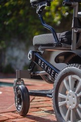 Foldable Electric Wheelchair 300 lb Capacity In Home Warranty 15 mile Black