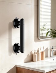 Modern Bath Grab Bars for Safety – 350 lbs Suction Power, No Drilling, 2 Pack