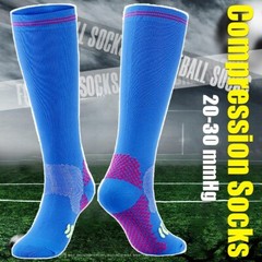 3Pair Athletic Knee High Compression Soccer Football Sport Socks for Youth Adult