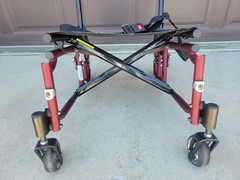 Quickie 2 Folding Wheelchair Frame & Parts 18″ x 18″ Used 18″x18″ NO Wheels Used
