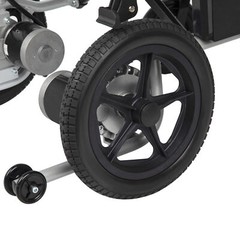 Lightweight 37.5 lbs Foldable Electric Wheelchairs Max 265lbs, with Dual Motor