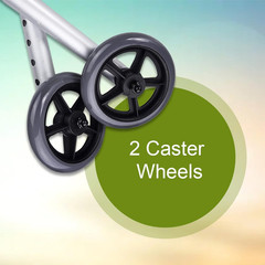 Mckesson Universal Walker Wheels, Adjustable, 5 in Caster Wheels, 1 Pair
