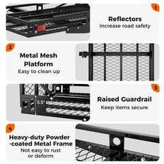 IRONMAX 500lbs Wheelchair Hitch Carrier Mobility Electric Scooter Loading Ramp