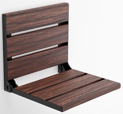 Teak Wood Folding Bath Seat – Wall Mount, Hidden, Waterproof, Handmade Design