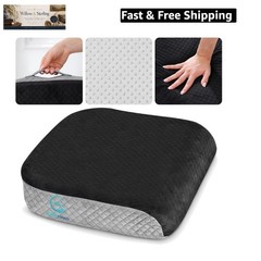 Large Seat Cushion 19” x 17” x 3” Memory Foam for Office Chair, Wheelchair Cu…
