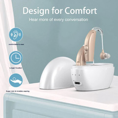 Wuvee Hearing Aids Hearing Amplifiers for Seniors Rechargeable with Noise Cancel