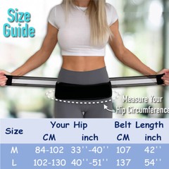 Premium Belt Relieve Lower Back Pain Si Joint Sciatica Waist Belly Support Belt