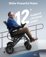 Foldable Electric Wheelchairs Intelligent Lightweight For Airline Seniors Adult