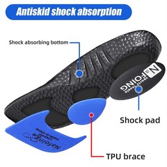 EVA Orthotic Insoles Arch Support Men Women Sport Shoe Inserts Shock Absorbing