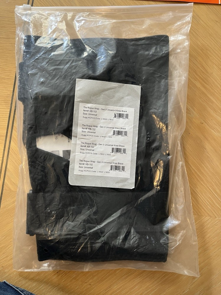 Dr Medical DRMS The Rogue Wrap Gen 2 Universal Knee Brace #KB-152 Black NEW