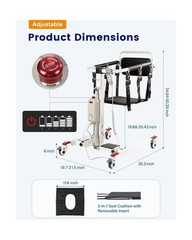 Electric Patient Lift Transfer Chair, Transfer Chairs for Seniors, Lift Assit…