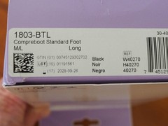 Sigvaris Compreboot Inelastic Foot Wrap 30-40mmHg Black Med/Large 1803 BTL
