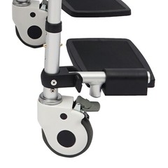 Adjustable Shower Chair Foldable Shower Chair w/Wheels Aluminum Alloy Height US