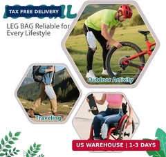 5-Pack 1000ml Leg Bag Urinary Drainage Bags with Adjustable Straps, Leak-Resista