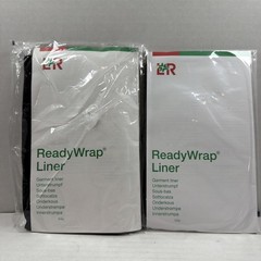 2 Pair LR ReadyWrap Liner Below Knee Black Size S M L Small Medium Large New