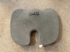 Comfilife CL-101A Coccyx Orthopedic Memory Foam Cushion Seat – Gray