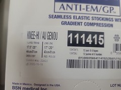 Anti-Embolism Knee High Socks Extra Large each By Bsn-Jobst Case of 12