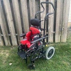 Zippie TS Tilt-in-Space Folding Pediatric Wheelchair W/ Freedom Designs Seat