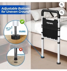 BigDolphin Bed Rails for Seniors – Adjustable Bed Cane Supports 350LBS