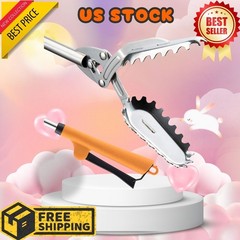 All Stainless Steel Grabber Reacher Pickup Tool Heavy Duty Trash Picker Tongs